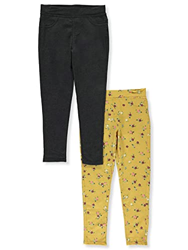 Colette Lilly Big Girls 2-Pack Leggings - Mustard, 10-12