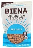 Biena Roasted Sea Salt Chickpea Bites, 5 oz Pack of 8