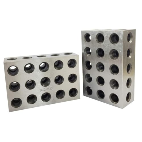 KOCKSHION 2個 精密加工用スチール平行?? ブロック 機械加工用ブロック 耐錆鋼製マシニスト用校正ツール
