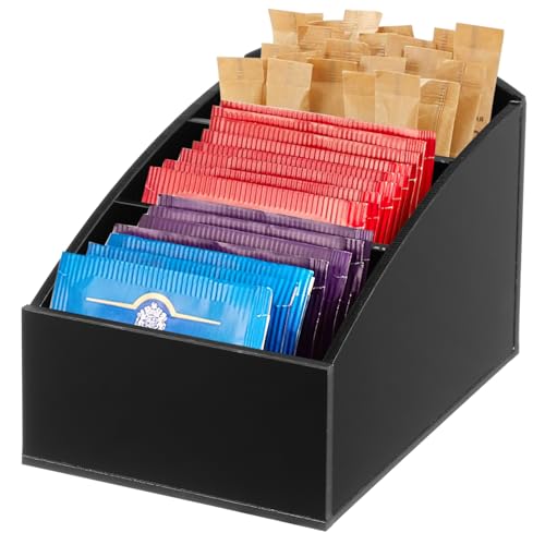 Mobestech Condiment Bag Box Organizer Versatile Tea Bag and Sugar Storage for Home Hotel and Office Design for Easy Access to Packets