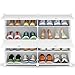 HOMIDEC Shoe Rack, 4 Tier Shoe Storage Cabinet 16 Pair Plastic Shoe Shelves Organizer for Closet Hallway Bedroom Entryway