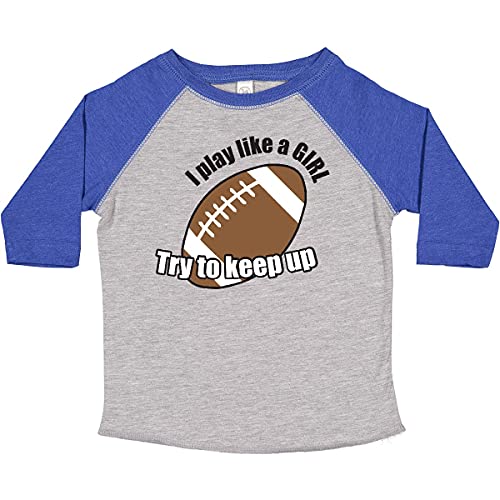 inktastic Football - Like a Girl Toddler T-Shirt