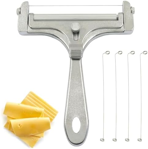 Adjustable Thickness Cheese Slicer, 4 Replacement Wires, Handheld image 5