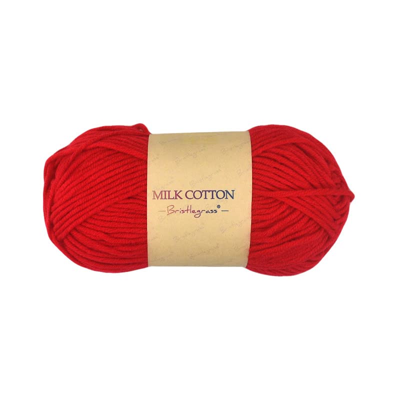 Bristlegrass Red Yarn Velvet Wool Wonders Pure Color Medium Heavy Worsted/ 100% Acrylic, Multiple Colors/Skeins Can Provide Selectivity Yarn Organizers and Storage600G/12X1.76Oz - 12X115 Yards