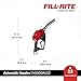 Fill-Rite N100DAU12 1” 3 to 25 GPM Heavy Duty Automatic Fuel Transfer Nozzle, Red | For Gasoline, Diesel, Biodiesel up to B20, E15 & Kerosene