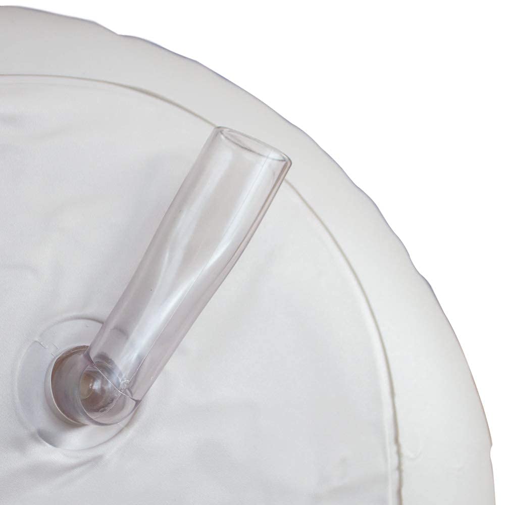 Mobiclinic, Lavacabezas hinchable, Portátil, Lavabo de champú inflable, Para ancianos y discapacitados, Tubo drenaje, Sin accesorios, Blanco