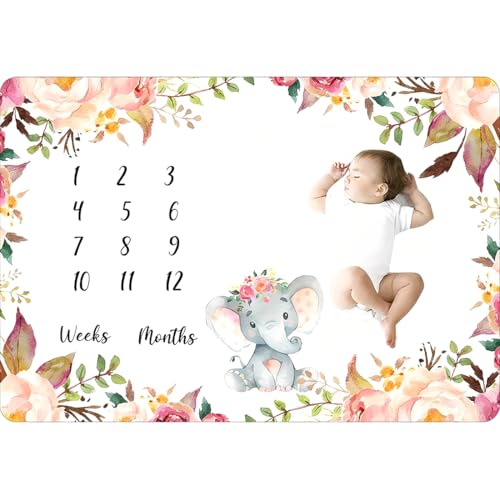 Manta para bebés, alfombra para fotos de bebés, manta para fotos de niños, 130 x 100 cm Manta para bebés, regalo para baby shower para nuevas mamás, con dos marcos para fotos (B)