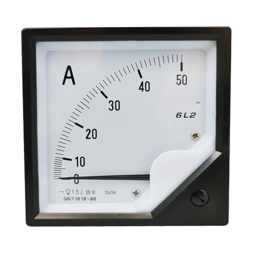 Ampèremètre analogique AC 6L2-A 80x80mm pour tableau électrique