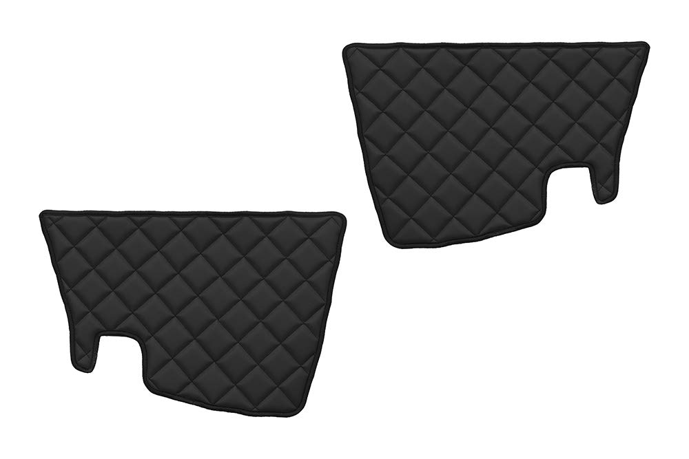 24/7 AUTO 2 black door mats panels to fit F-MAX 2018+ trucks thick Eco leather
