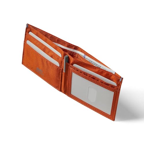 Image of Allett ID Wallet, Potters Clay | Nylon, RFID Blocking | Slim Minimalist Bifold Wallet, Water Resistant, Durable, Thin, Front Pocket | Holds 4-12+ Cards, Cash