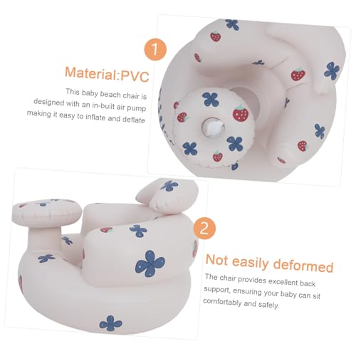 Chaise gonflable bébé Abaodam anti-basculement avec dossier surélevé