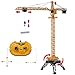 deAO RC Construction Tower Crane 12 Channel Radiocontrol Model Die Cast Truck Limitless Rotation, Lights and Sounds 122cm Tall