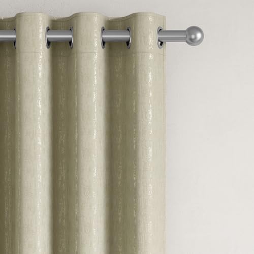 Image of Wakefit Jacquard Room Darkening Curtain | Light Blocking Upto 70% | (7 x 3.9 ft) | Door Curtain | Set of 2 | Reduces Noise | Machine Washable | Smash |Stripe Taupe