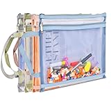 EMOOULI Colored Mesh Zipper Pouch Bags, Double-Layer Nylon Puzzle Storage, Organization Solution for Toys, Games, and More (4)