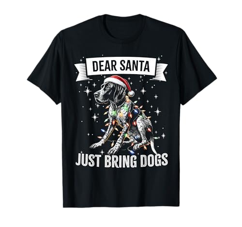 Dear Santa Just Bring Dogs Pointer �N���X�}�X���C�g �p�W���} T�V���c