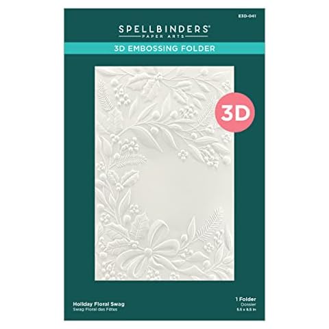 Spellbinders Holiday Floral Decorative Swag Cover