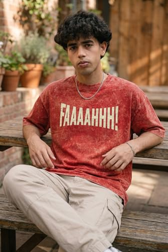 Image of boffi ... 100% Cotton Oversized T-Shirt Unisex Drop Shoulder Dye Washed Street Look Black Pack of 1