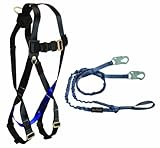 FallTech 8039XL RoughNeck Premium Bosun Seat - Cushioned Seat Board, Lifting D-rings, Tool Clips, Belt, XL