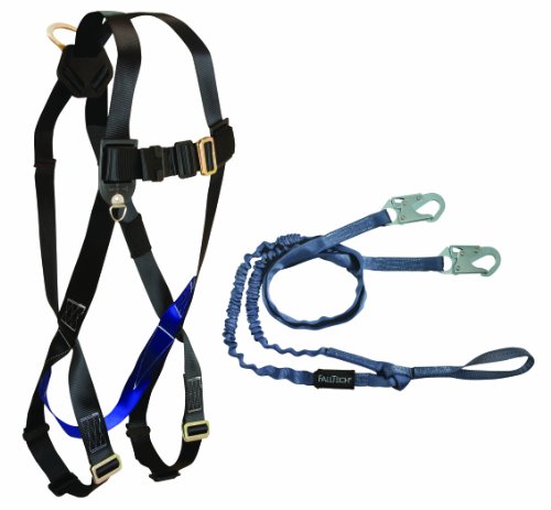 FallTech 8039XL RoughNeck Premium Bosun Seat - Cushioned Seat Board, Lifting D-rings, Tool Clips, Belt, XL