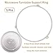 9.5in WB06X10705 Microwave Turntable Support Ring Replacement for GE Microwaves with Rollers,Microwave Oven Tray Turnable Ring,Glass Plate Tray Support Holder