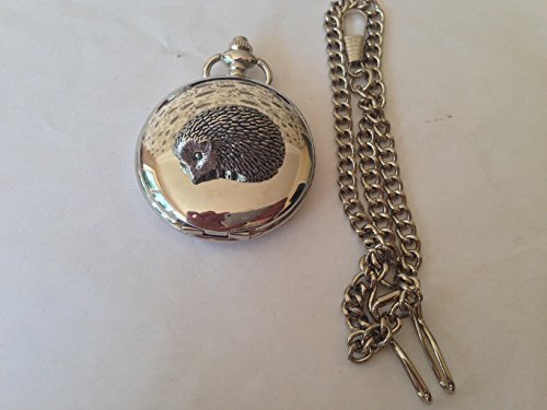 Montre de poche A16 Hérisson Argent avec coffret cadeau homme idéal pour marquer les esprits