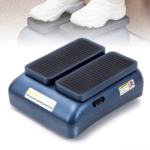 Ejercitador de piernas, caminador automático de circulación de pies, entrenador de piernas, placa de pie con vibración con 2 velocidades, para ancianos, mantiene activo y mejora la circulación y la