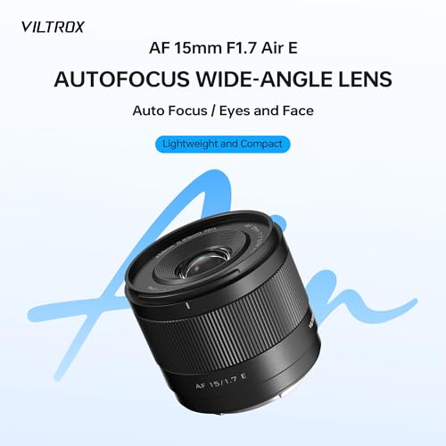 Image of VILTROX AF 15mm F1.7 Air E Lens for Sony E Mount, f /1.7 Large Aperture APS-C Auto Focus Prime Lens Compatible with Sony E-Mount Mirrorless Cameras ZV-E10 II EV10 a6700 a6600 a6400 a7c ii a7rv a7iii