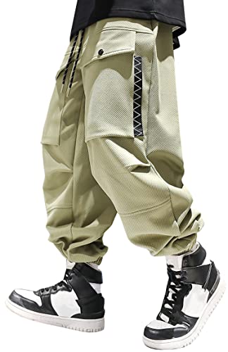 MOKEWEN Men's Streetwear Techwear Jogging Cargo Combat Tactic Ankle Pants