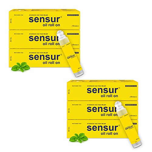 Image of Natural and Ayurvedic Pain Relief Oil Roll On, 10ml (Pack of 6) | Fast Relief All Pains, One solution