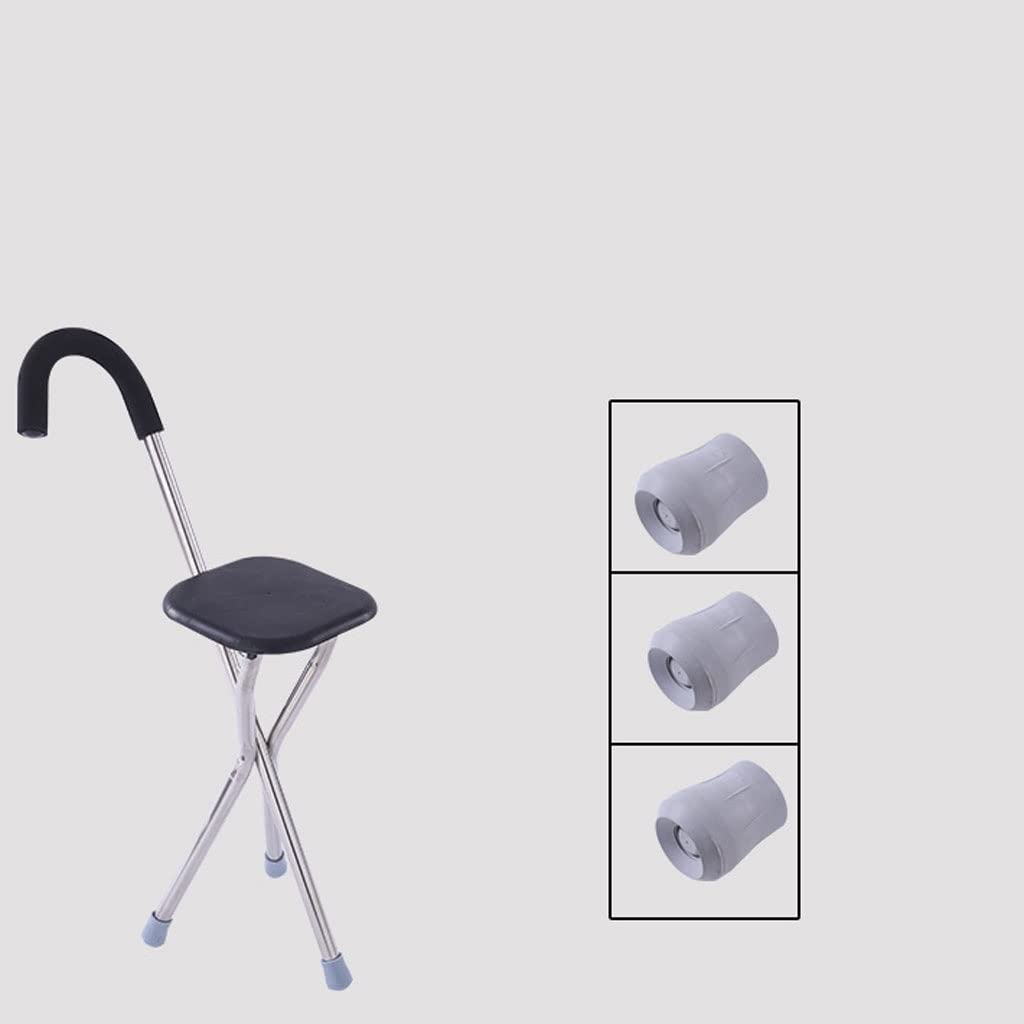 Canne Pliante avec siège réglable en Hauteur Canne de Marche et Chaise Combo Chaise Robuste Canne Canne de Marche