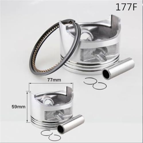 Kit pasador de anillo de pistón 190F mejora compresión de motor 7