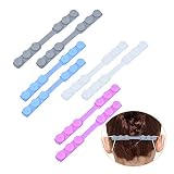 Crochet de Masque,8 PCS Crochet D'oreille pour Masque Réglable pour Masques Boucle D'extension de Masque en Silicone Anti-dérapant pour Adultes(8 PCS)