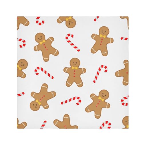 Servilletas de Tela YETTASBIN Gingerbread Man Set x6 50.5 cm miniatura 1