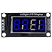 TM1637 4 Digit 7 Segment Display Module | 0.36 Inch Blue LED Digital Tube | 5V DC for DIY Electronics/Industrial Controls | Plug and Play 2 Pin Connection