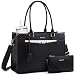 LOVEVOOK Laptop Handbags for Women, 17 Inch PU Leather Work Tote Bags