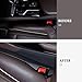KIFIDAN 2PCS Car Seat Gap Filler,Flexible in between Car Seat Catcher for Tightly Filling Seats Gaps,Universal Cars Console Catcher Interior Cars Accessories for Women & Men (Black)