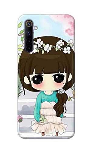 Image of PRINTFIDAA Cartoon Girl Printed Designer Hard Back Case Cover for Realme 6 / Realme 6S / Realme 6i (6.5 inch) -(UO) MVN1009