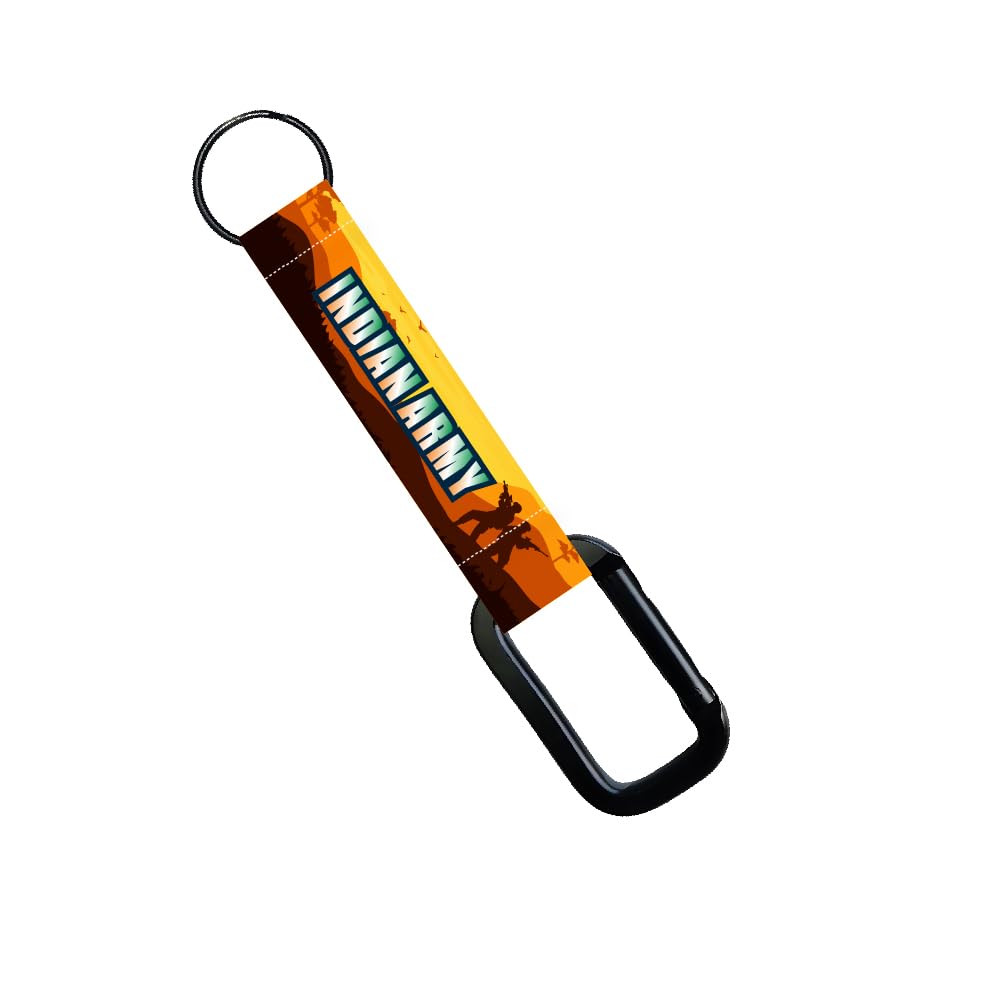 ISEE 360® Indian Army Lanyard Keychain For Bikes Car Riders Hook and