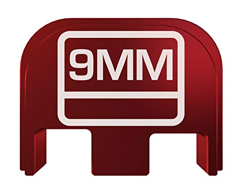 Rowe Tactical Rear Slide Cover Back Plate for Glock Gen 1-5 - Red 9MM- for Glock G17 G19 G21 G22 G23 G24 G26 G27 G29 G30 G31 G32 G33 G34 G35 G36 G37 G38 G39 G40 G41 G45