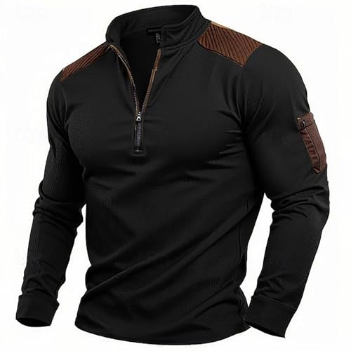 Sweat-shirt sans capuche homme contre le froid veste polaire zippée XXL