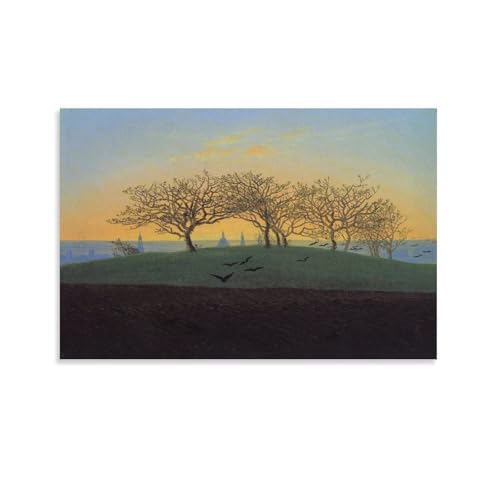 Impression sur toile de paysage Caspar David Friedrich tableau 60x90