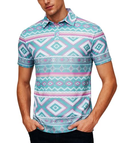 uideazone Mens Polo Shirts Casual Athletic Quick-Dry Short