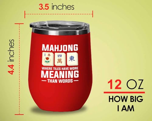 Mahjong Red Edition Vaso Térmico 12oz miniatura 5