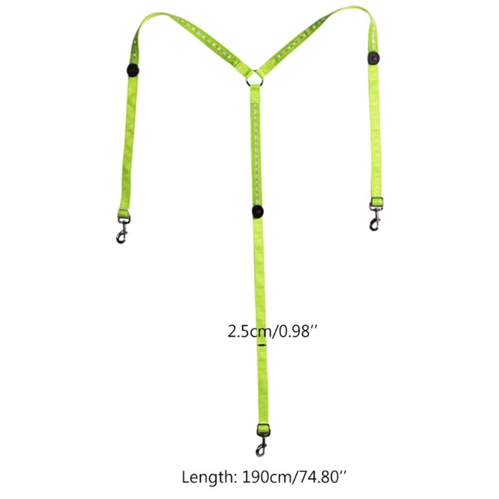Imbracatura a LED, pettorale a LED, con luce a LED, per cavalli, per ambienti scuri, per esterni ed equestri (singola fila di luce verde)