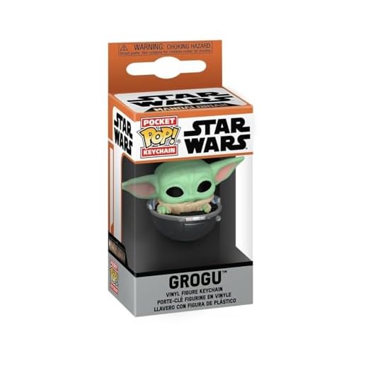 Funko Pop! Keychain: Star Wars: The Mandalorian S9 - Grogu (The Child, Baby Yoda) - Minifigura de Vinilo Coleccionable Llavero Original - Relleno de Calcetines - Idea de Regalo- Mercancia Oficial