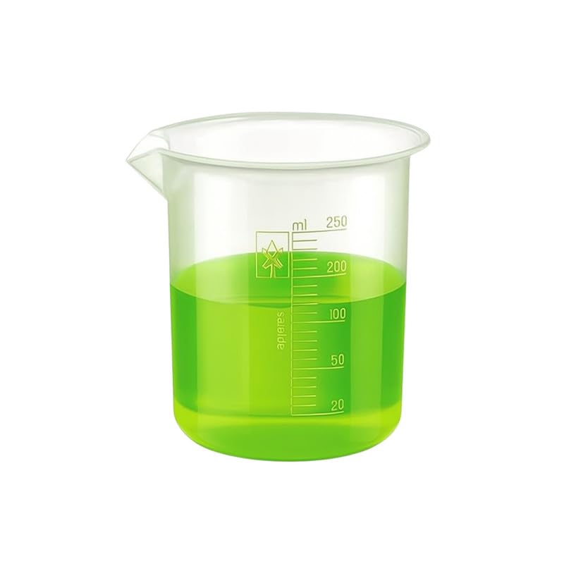 PUSHPA Polypropylene Plastic Beaker 250 ml (Pack of 1) with Graduation Marks, Plastic Beakers for School, Collage, Hospital, Kitchen and Chemistry Lab Laboratory-image-10