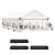 DWVO 20x40ft Party Tent Heavy Duty Outdoor Wedding Event Shelters Upgraded Galvanized Canopy with Large White Roof, Removable Sidewalls & 4 Storage Bags