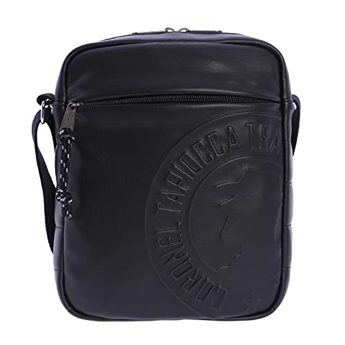 Coronel Tapiocca - Bandoleras Hombre - Bandolera piel Grande hombre mariconera para uso diario, casual, viaje o negocios, Negra, 21x6x26 cm, 0LX8870 Cover