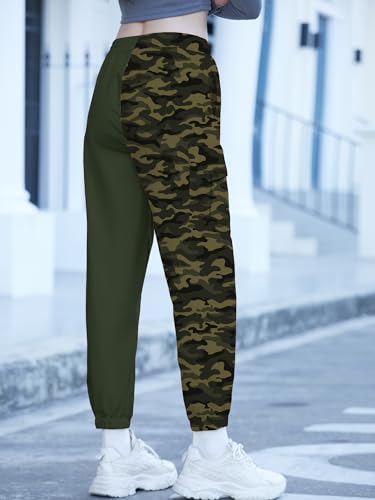 Image of SANGTREE Girls & Womens Drawstring Cargo Jogger Pants,3 Years - Women 3XL