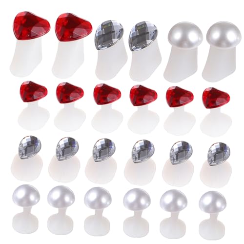 Ipetboom 24pcs Toe Separators for Nail Art Silicone Manicure Tool Set Toe Corrector for Ingrown Toenails